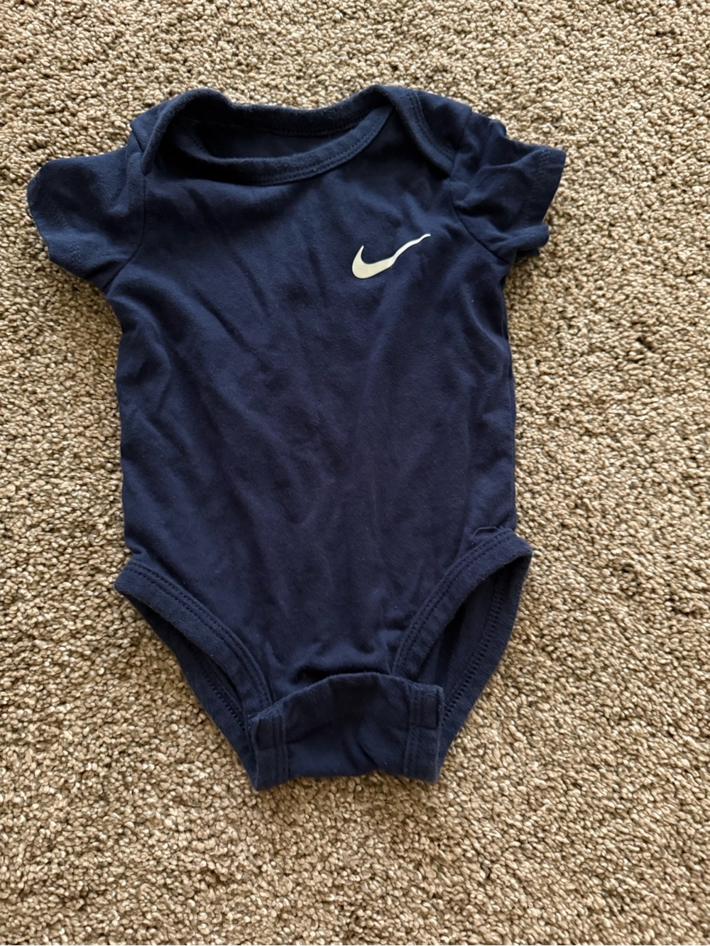 Nike boys navy blue onesie 3 months